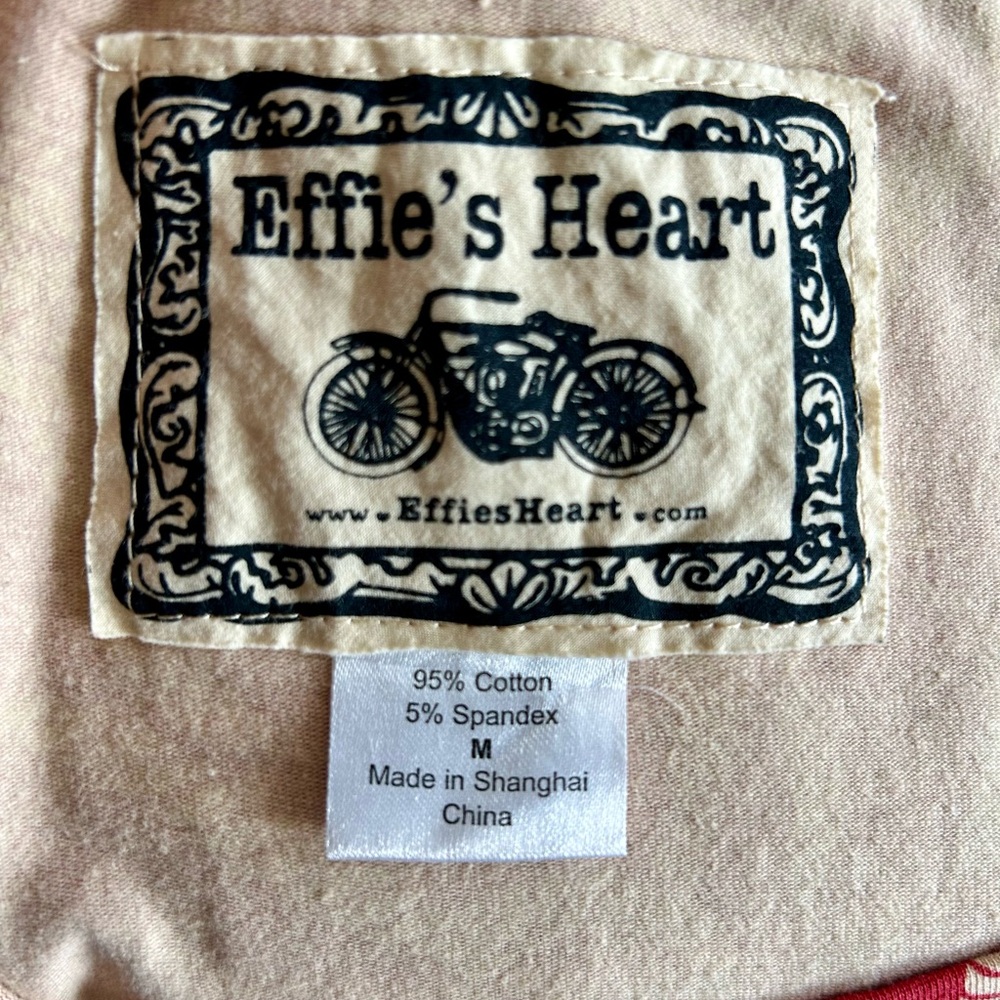Effie's Heart Red/Orange and Cream Swirl Dress - Picture 4 of 4